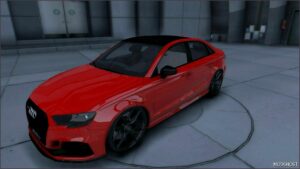 GTA 5 Audi Vehicle Mod: 2016 Audi RS3 Single Turbo (Featured)