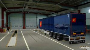 ETS2 Mod: Caledonian Macbrayne Curtainsider Skin (Image #2)