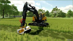 FS22 Mod: Cysgtools EM097T Excavator Mower (Featured)