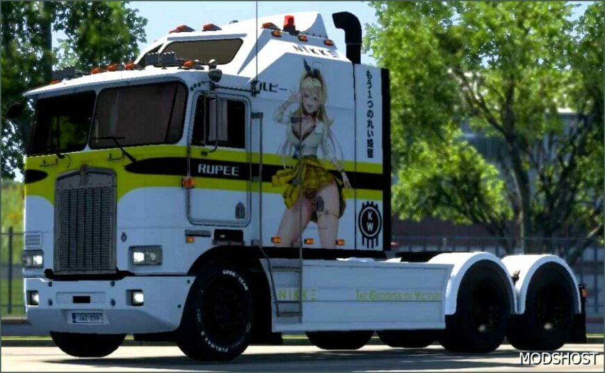 ETS2 Kenworth Mod: Rupee Skin for Overfloater Kenworth K100-E 1.50 (Featured)