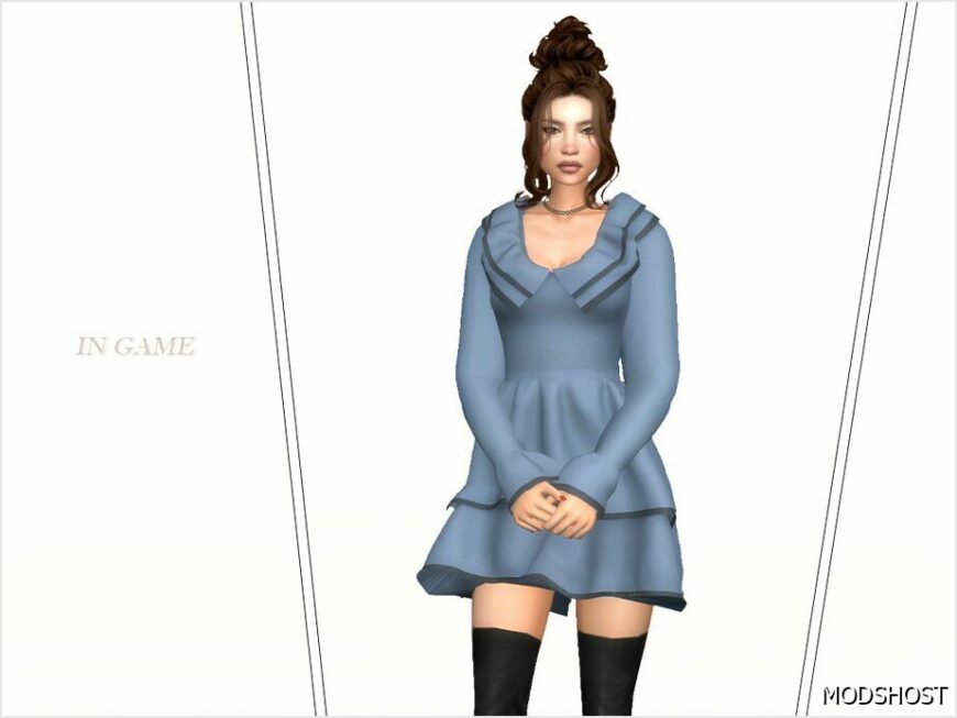 Sims 4 Party Clothes Mod: Dirk Dress (Featured)