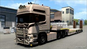 ETS2 Scania Truck Mod: R580 VAN DER Heijden + Trailer V3.2 (Featured)