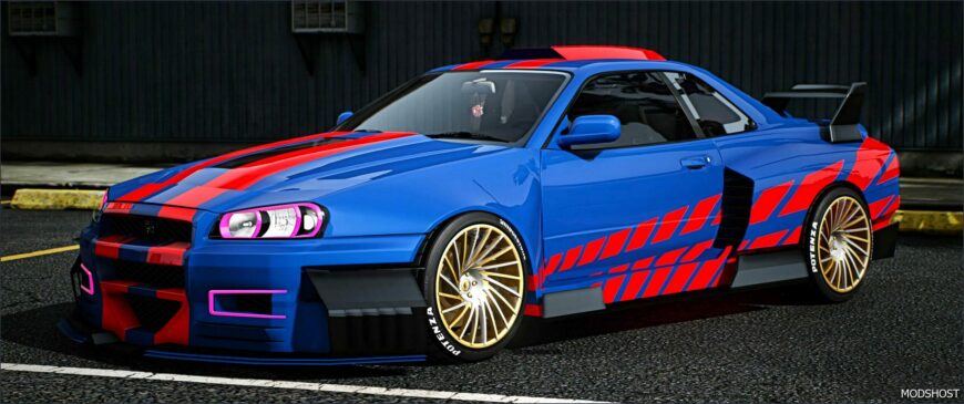 GTA 5 Nissan Vehicle Mod: Skyline Widebody Custom (Featured)