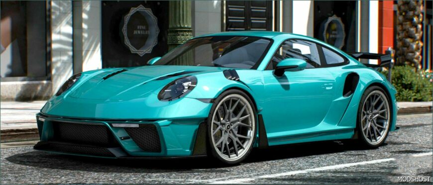 GTA 5 Porsche Vehicle Mod: 2021 Porsche 911 Turbo S (Featured)