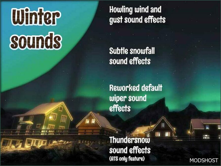 ETS2 Winter Mod: Sounds V8 1.50 (Featured)