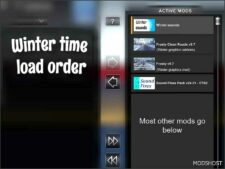 ETS2 Winter Mod: Sounds V8 1.50 (Image #3)