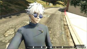 GTA 5 Player Mod: Young Gojo Satoru Addon PED V1.1 (Featured)