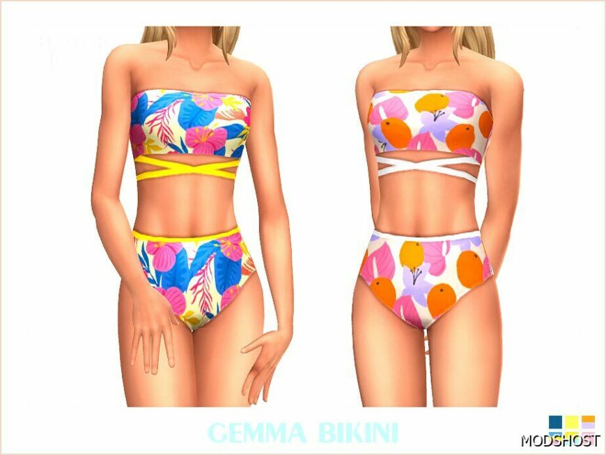 Sims 4 Adult Clothes Mod: Gemma Bikini (Featured)