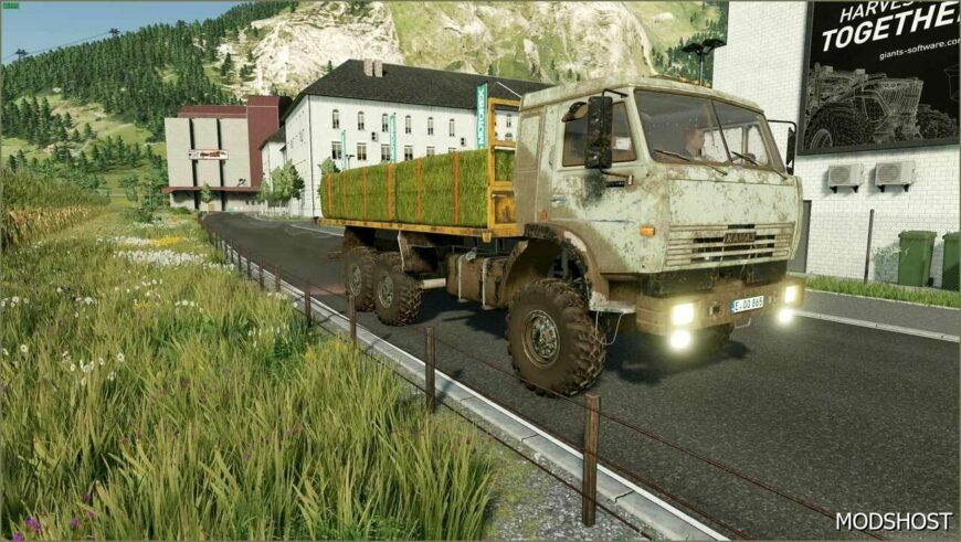 FS22 Kamaz Mod: 43118 Truck + Trailer V1.0.1.3 (Featured)