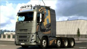 ETS2 Volvo Part Mod: Lightbox DB Schenker Volvo FH 2022 Sanax 10/07/2024 1.50 (Image #12)