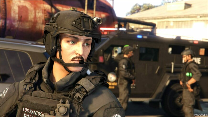 GTA 5 Player Mod: EUP Team Wendy Tactical Helmet V2.0 (Featured)