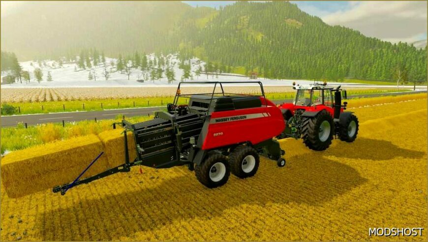 FS22 Massey Ferguson Baler Mod: 2270 US Edition Rust Edition (Featured)