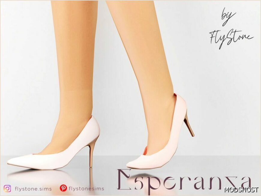 Sims 4 Female Shoes Mod: Esperanza Heels (Featured)