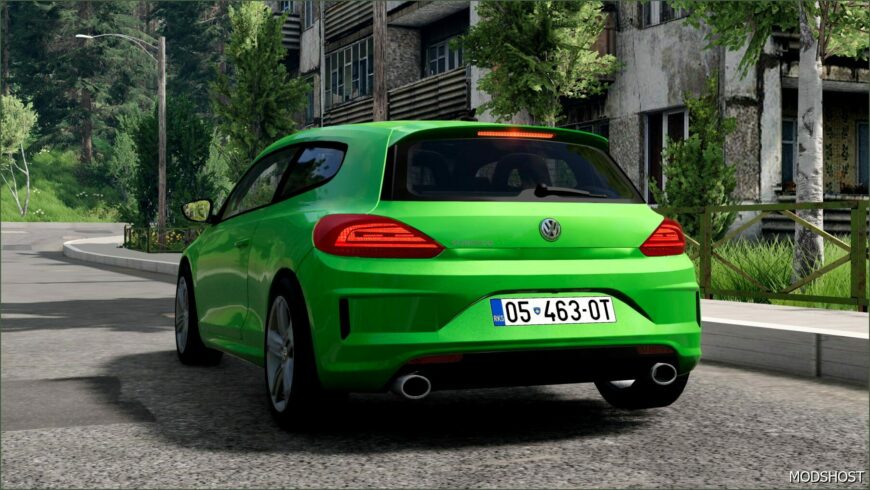 BeamNG Volkswagen Car Mod: Scirocco 2008-2017 V1.4 0.32 (Featured)