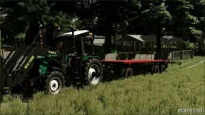 FS22 Kamaz Trailer Mod: Platform Long V1.1 (Featured)