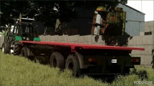 FS22 Kamaz Trailer Mod: Platform Long V1.1 (Image #2)