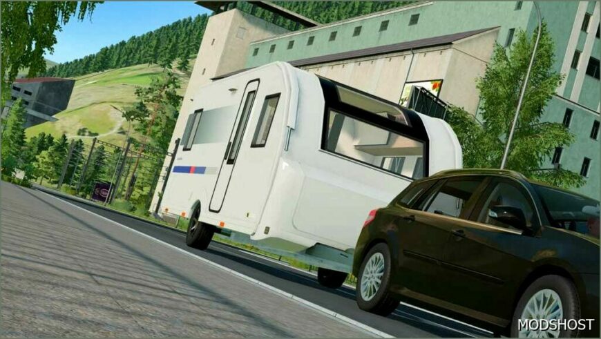 FS22 Trailer Mod: Lizard Caravan 522UP (Featured)