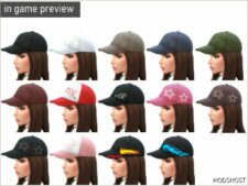 Sims 4 Female Accessory Mod: CAP Forward (Image #2)