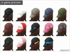 Sims 4 Female Accessory Mod: CAP Backwards (Image #2)