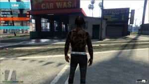 GTA 5 Tattoo Player Mod: Darkside Body Tattoo for MP Male (Image #3)