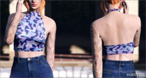 GTA 5 Player Mod: Hannah Halter TOP for MP Female (Image #2)