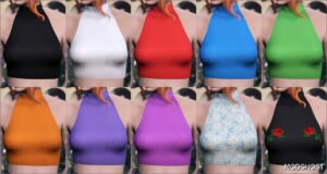 GTA 5 Player Mod: Hannah Halter TOP for MP Female (Image #3)