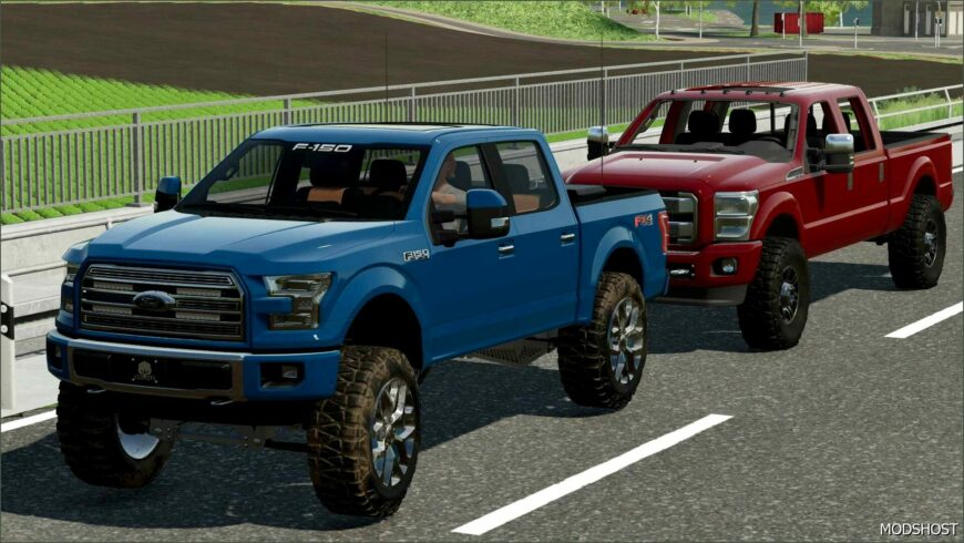 FS22 Pickup Truck Mod: 2016 Ford F-150 & F-350 (Featured)