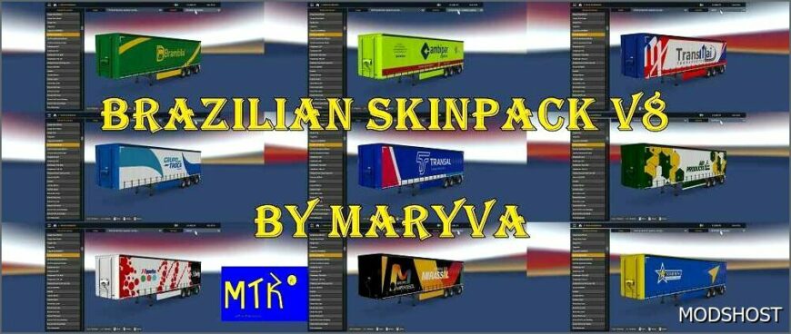 ETS2 Mod: Brazilian Skinpack V8.0 (Featured)