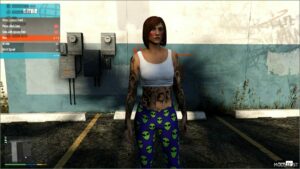 GTA 5 Tattoo Player Mod: Flowers Body Tattoo for MP Female (Image #2)