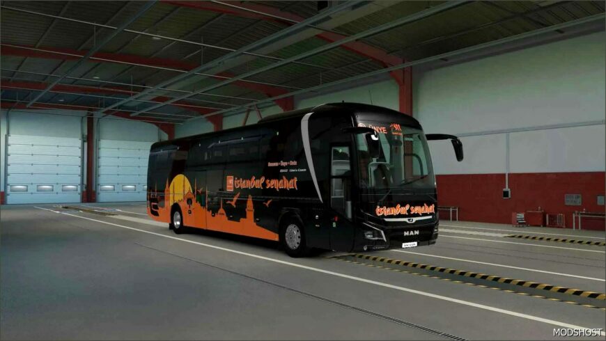 ETS2 MAN Skin Mod: 2023 MAN Lion’s Coach Istanbul Seyahat Pack (Featured)