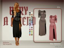 Sims 4 Dress Clothes Mod: Billie Dress (Featured)