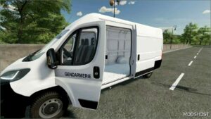 FS22 Peugeot Vehicle Mod: Boxer Unmarked Gendarmerie (Image #3)