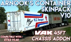 ETS2 Trailer Mod: Arnooks Container Pack V18 1.50 (Image #2)