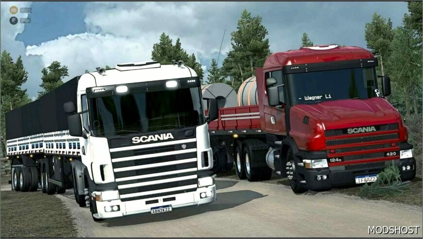 ETS2 Scania Truck Mod: 124 + Bitrem 1.50 (Featured)