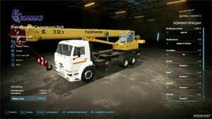 FS22 Kamaz Truck Mod: Crane Galician 6×4 V3.0 (Image #5)