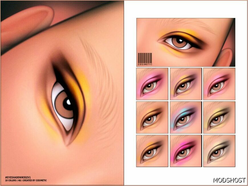 Sims 4 Eyeshadow Makeup Mod: Basic Eyeshadow N302 V1 (Featured)