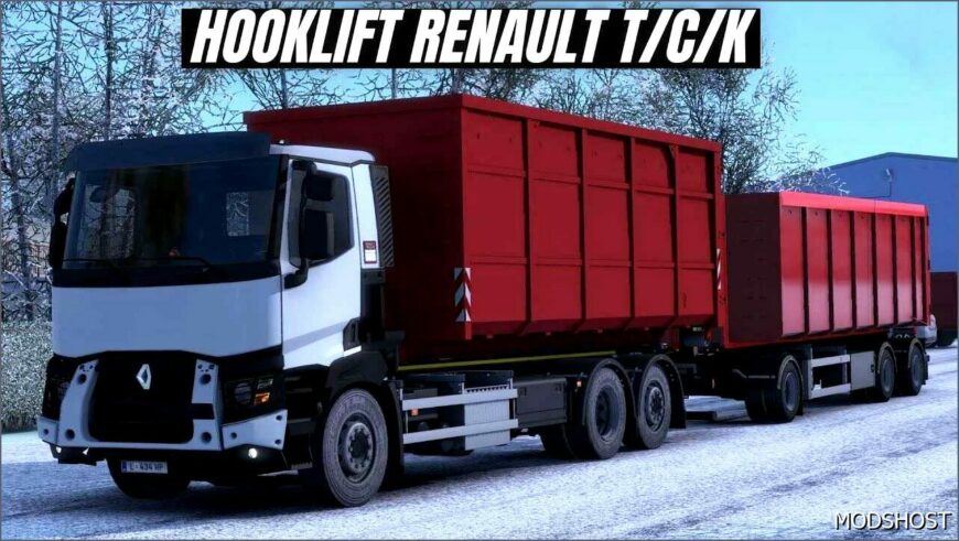 ETS2 Renault Trailer Mod: Range TCK Hooklift V1.3 1.50 (Featured)