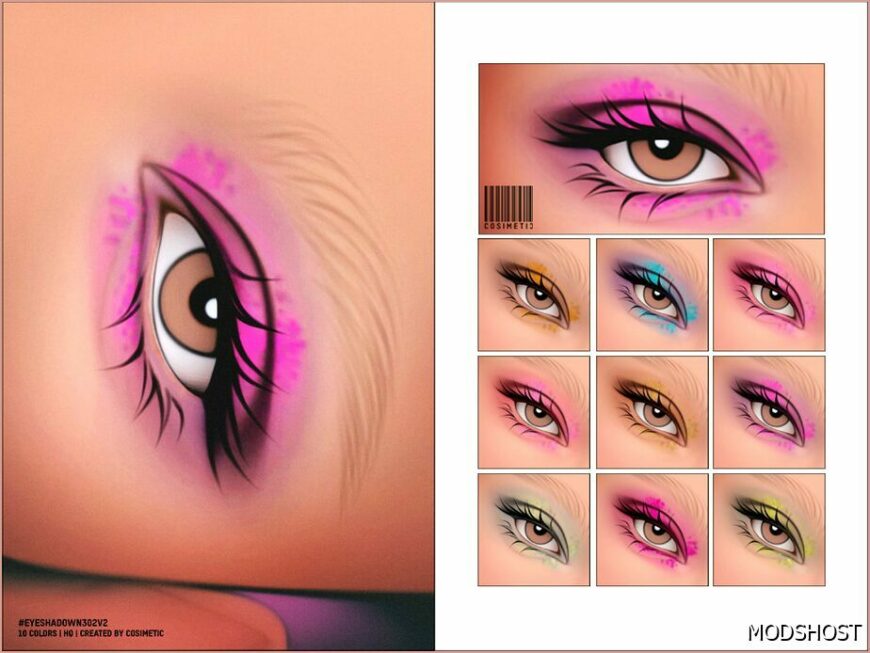 Sims 4 Eyeshadow Makeup Mod: N302 V2 (Featured)