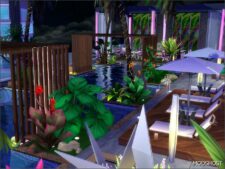 Sims 4 House Mod: Stargazer BAR (NO CC) (Image #5)