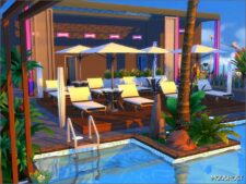 Sims 4 House Mod: Stargazer BAR (NO CC) (Image #10)