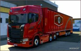 ETS2 Scania Skin Mod: Mccloy Country Attire Scania S and Curtainsider (Featured)