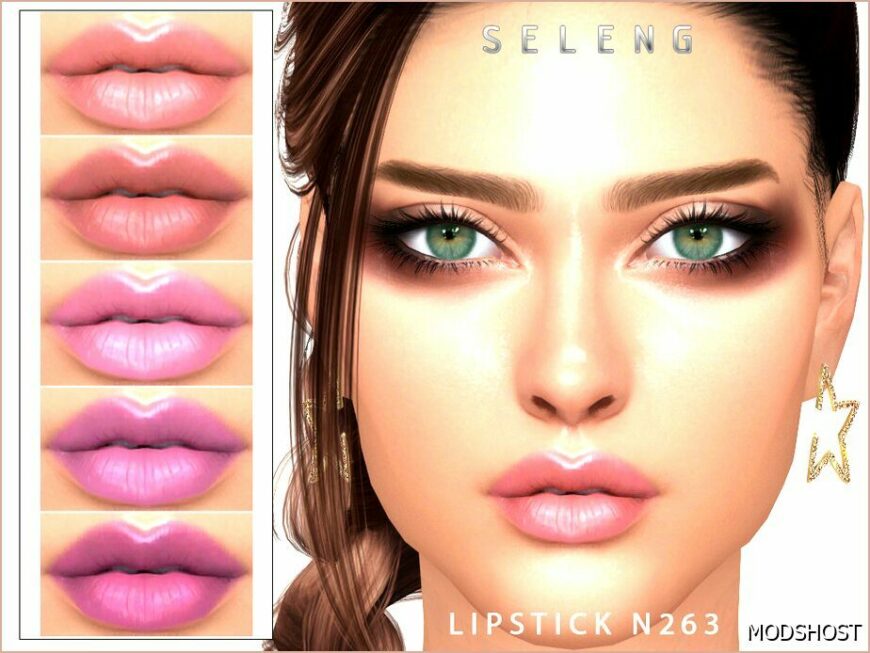 Sims 4 Female Makeup Mod: Lipstick N263 (Featured)