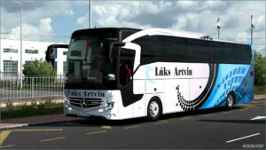 ETS2 Mercedes-Benz Skin Mod: Mercedes Benz Travego Luks Artvin 1.50 (Featured)