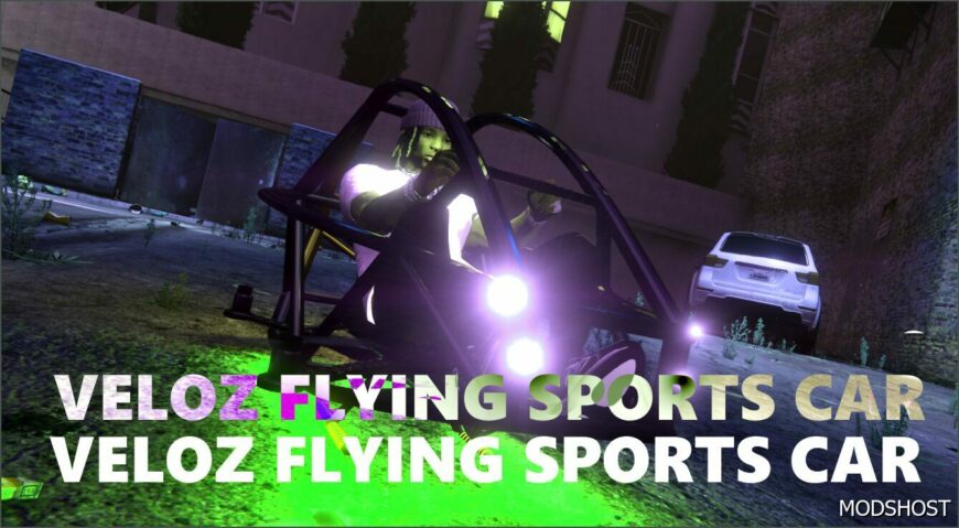 GTA 5 Aircraft Mod: Veloz Flying Sports Car Add-On V0.5 (Featured)