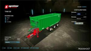 FS22 Trailer Mod: Kroeger TAW 30 V1.3 (Image #2)