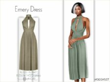 Sims 4 Female Clothes Mod: Emery Dress – ACN 464 (Featured)