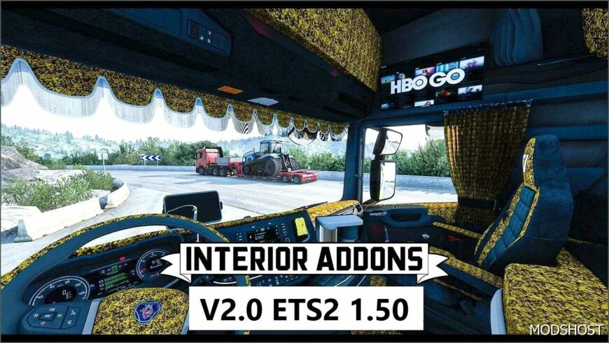 ETS2 Scania Mod: Interior Addons Scania Nextgen V2.0 1.50 (Featured)