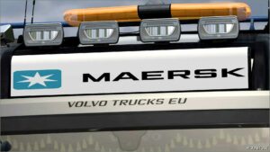 ETS2 Volvo Part Mod: Lightbox Maersk Volvo FH 2022 Sanax 1.50 (Image #3)