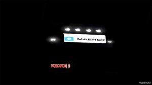 ETS2 Volvo Part Mod: Lightbox Maersk Volvo FH 2022 Sanax 1.50 (Image #6)