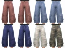 Sims 4 Male Clothes Mod: Baggy Cargo Jeans for Male V2 (Image #3)